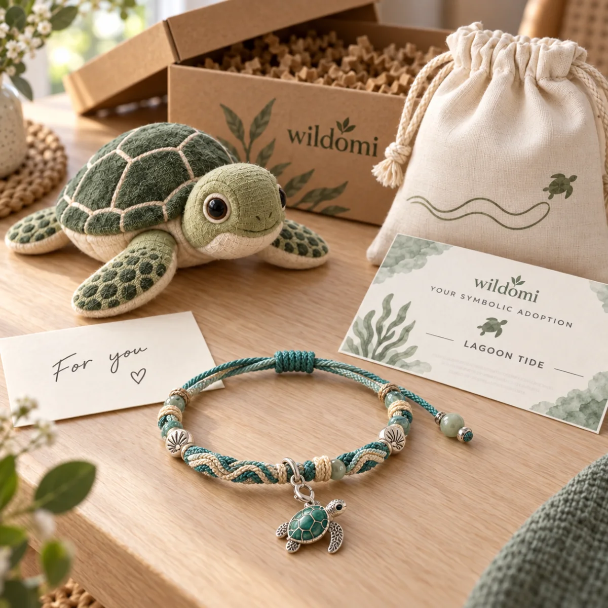 Nalu’s collectible turtle charm bracelet and gift collection